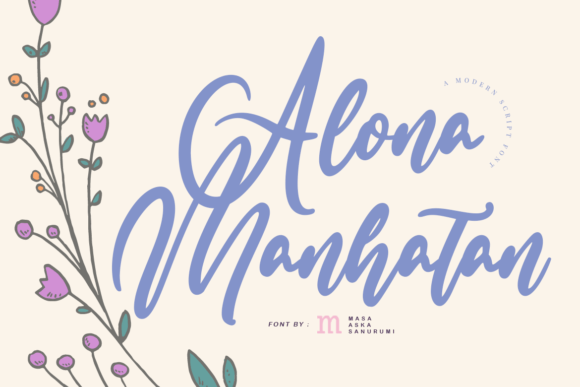 Alona Manhatan: A Script Font for Elegant Publishing