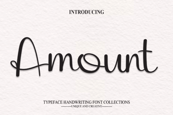 Amount: A Charming Handwritten Font for Crafters