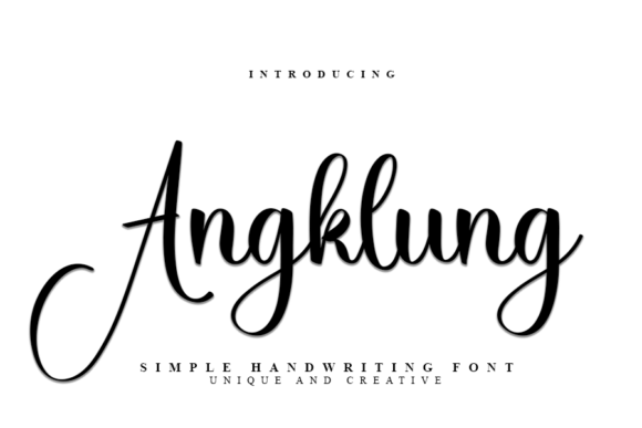 Angklung: A Bold Script Font for Creative Web Design