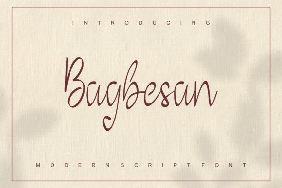 Bagbesan: A Handwritten Font for Distinctive Web Design