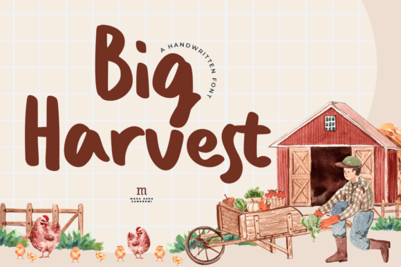 Big Harvest: A Script Font with Rustic Charm