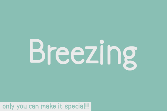Breezing: A Handwritten Font for Captivating Visuals