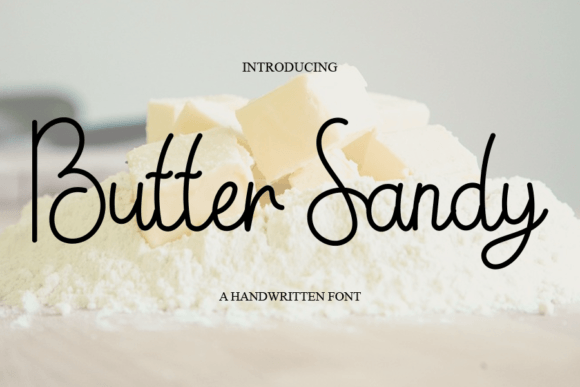 Butter Sandy: A Handwritten Font for Business Charm