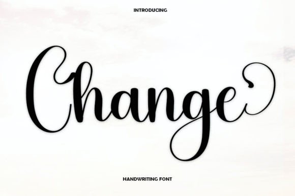 Change: A Handwritten Font for Engaging Web Design