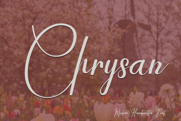 Chrysan: A Perfect Handwritten Font for Crafters
