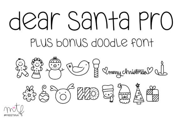 Dear Santa Pro Duo: A Charming Font for Your Brand