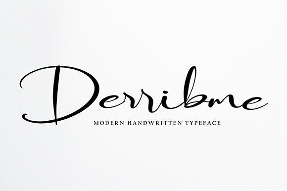 Derribme: A Handwritten Font for Elegant Publishing