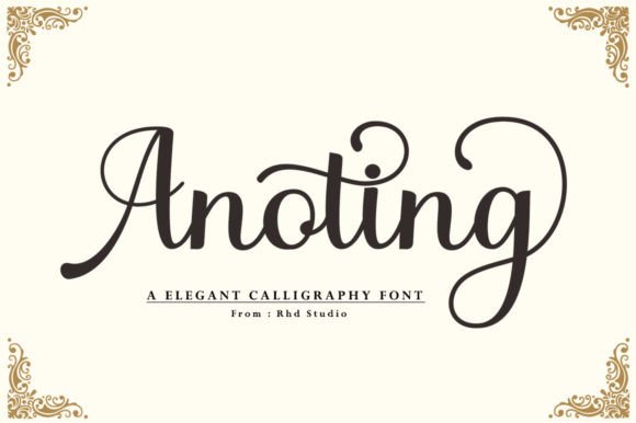 Discover Anoting: A Versatile Script Font for Crafters