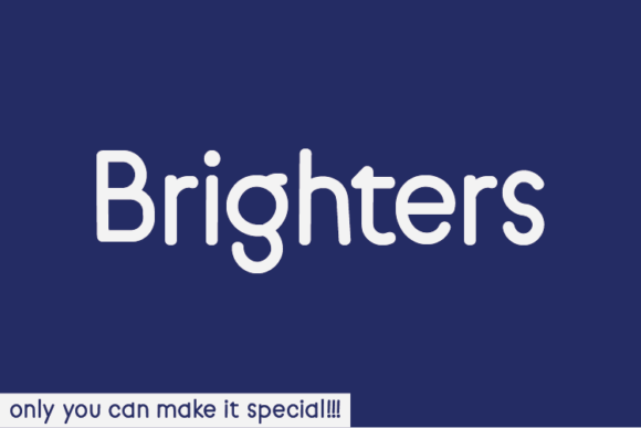 Discover Brighters: A Unique Handwritten Font for Creative Campaigns
