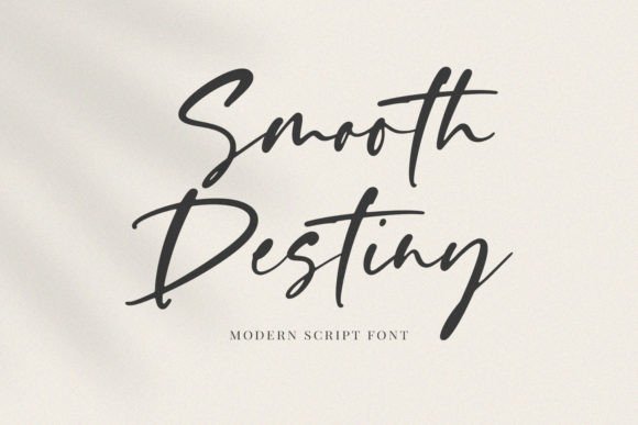 Discover Smooth Destiny: A Versatile Handwritten Script Font