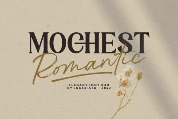 Elevate Your Editorial Design with Mochest Romantic Duo Font
