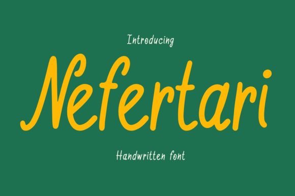 Enhance Your Brand with Nefertari: A Playful Handwritten Font