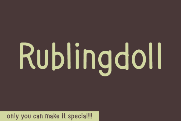 Enhance Your Brand with Rublingdoll: A Unique Handwritten Font