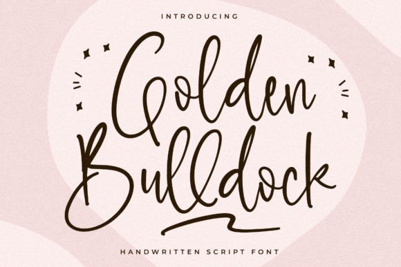 Golden Bulldock: A Handwritten Font for Elegant Web Design