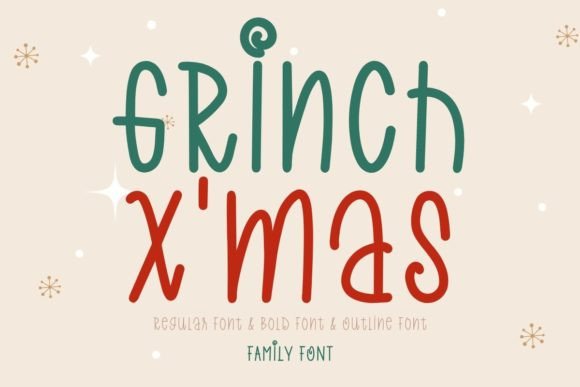 Grinch X’mas: A Charming Handwritten Font for Web Design