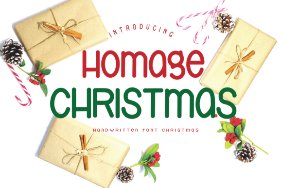 Homage Christmas: A Luxurious Handwritten Font for Designers