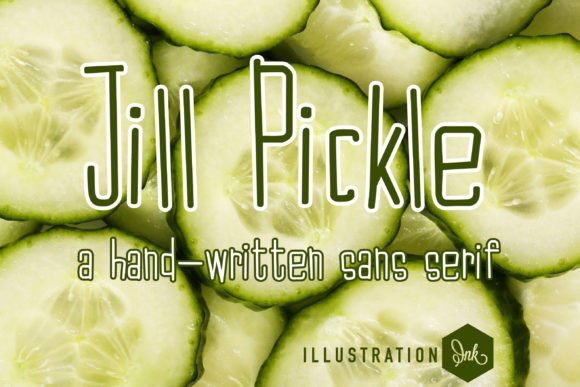 Jill Pickle: A Whimsical Handwritten Sans Serif Typeface