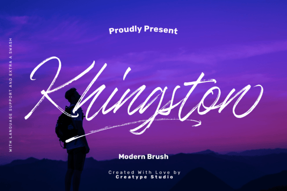 Khingston: A Modern Brush Font for Creative Branding