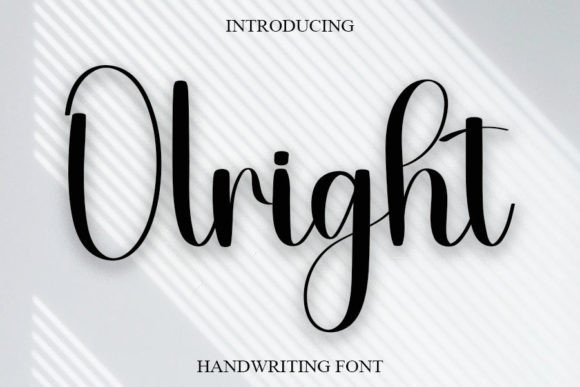 Olrihgt: A Script Font with Elegance and Flair