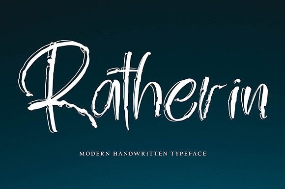 Ratherin: A Handwritten Font for Elegant Web Design