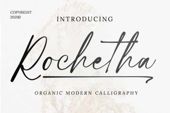 Rochetha: A Graceful Script Font for Elegant Publishing