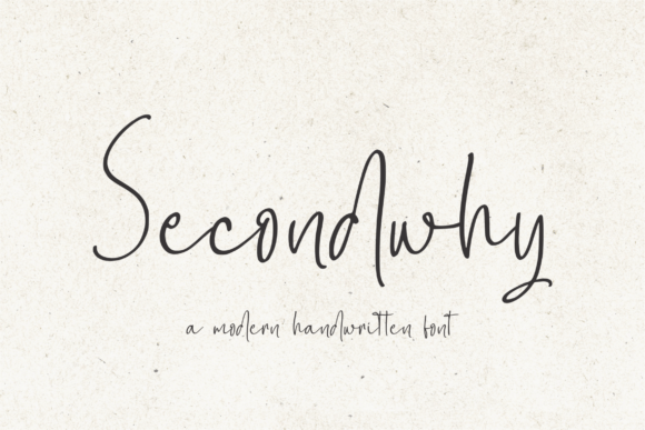 Secondwhy: A Charming Handwritten Font for Crafters
