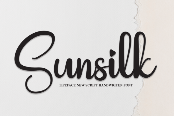Sunsilk: A Sweet and Smooth Handwritten Font for Crafters
