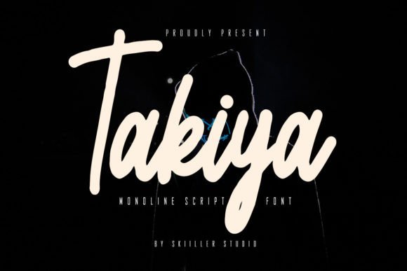 Takiya: A Bold Script Font for Eye-Catching Campaigns
