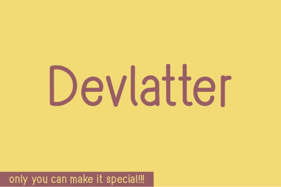 Transform Your Brand with Devlatter: A Unique Handwritten Font
